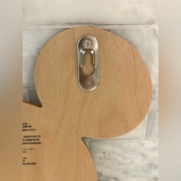 Disney Parks Mickey Mouse Icon Wood Pet Leash Holder - Picture 3 of 4